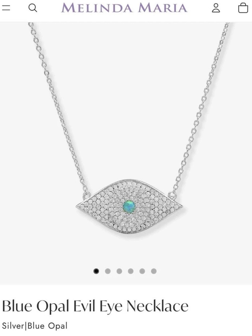 MELINDA MARIA 🧿 evil eye pave set BIG! Blue opal eye shaped sparkly diamondettes